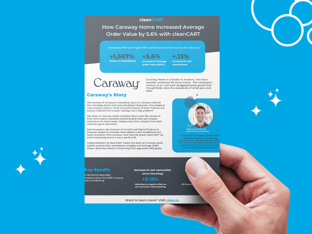 How Caraway Home Increased Average Order Value by 5.6% with cleanCART